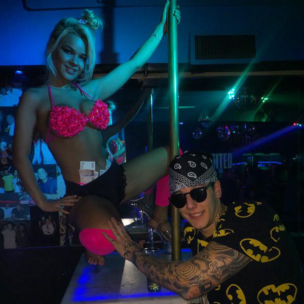 Alex Caniggia volvió a dar la nota