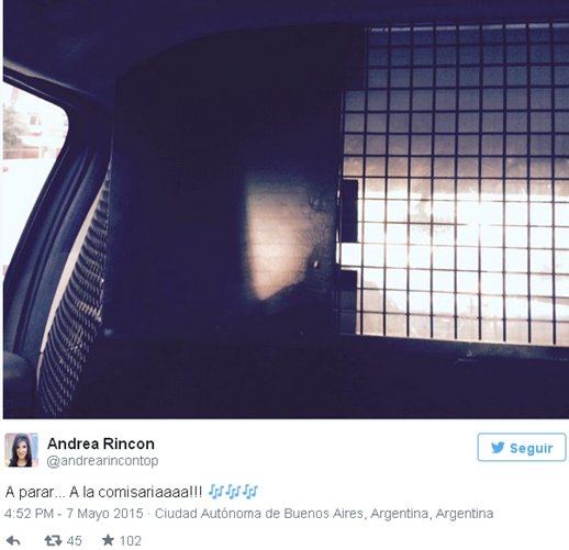 Andrea Rincón detenida