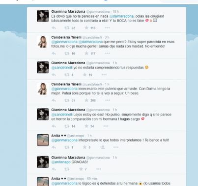 Cande se amigo con Dalma pero no con Giannina