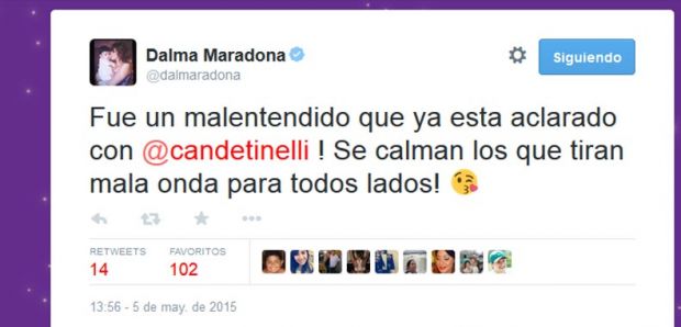 Cande se amigo con Dalma pero no con Giannina