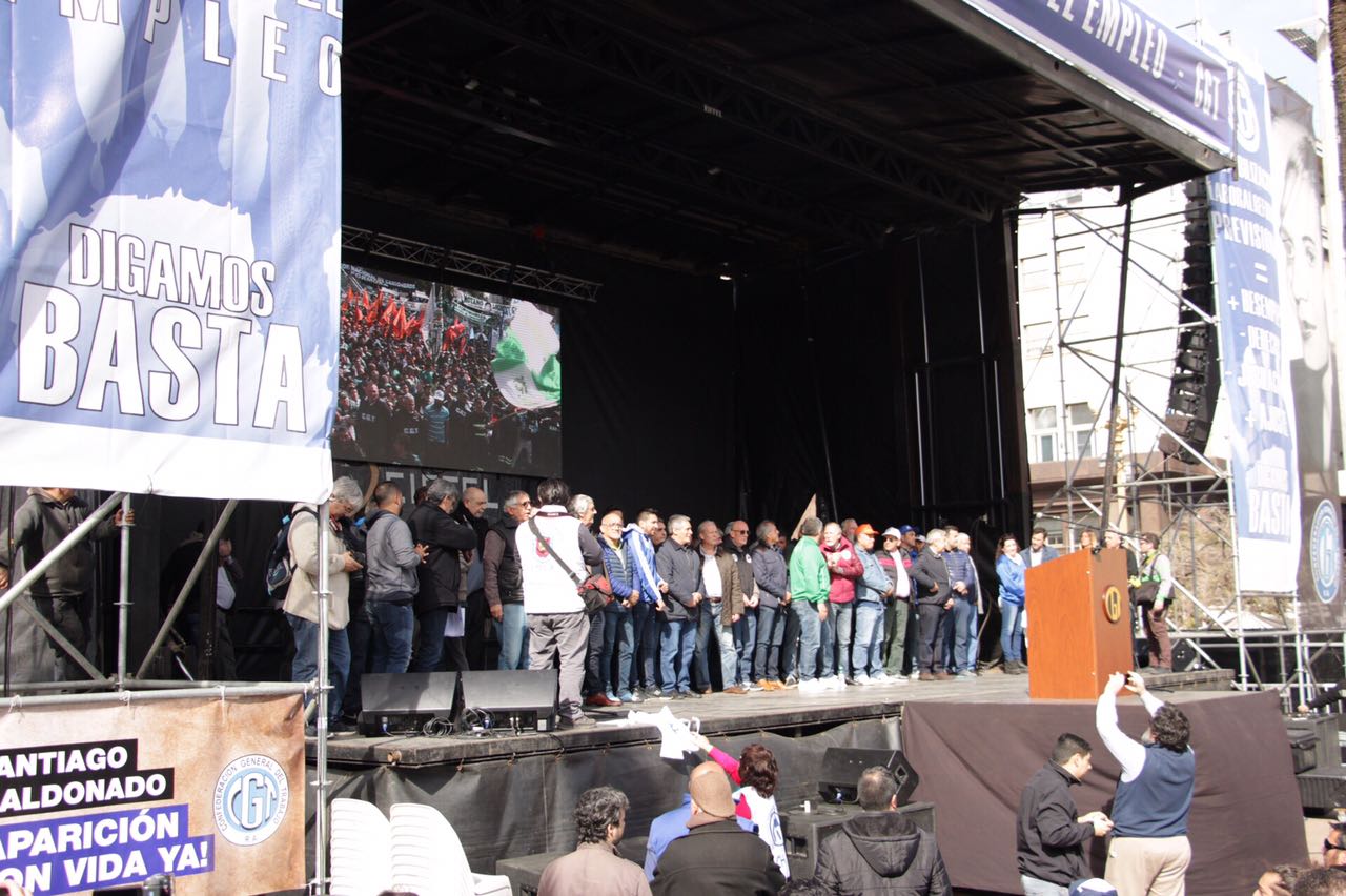 Vera en el acto de la CGT
