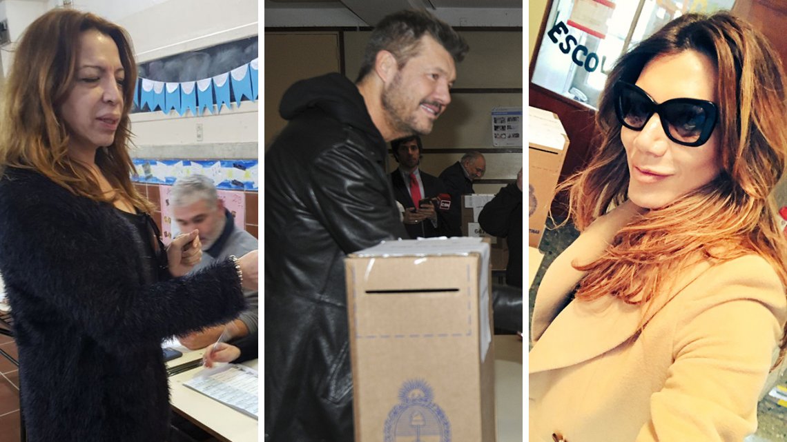 Así votaron los famosos: fotos y mensajes