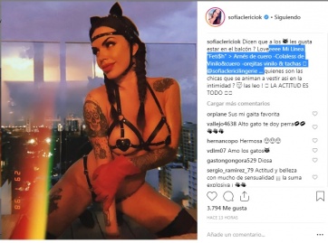 Sofía Clerici usó un disfraz erótico y enloqueció a sus seguidores