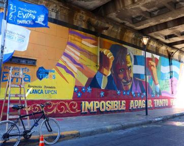 Ponen en valor un mural a Néstor Kirchner en la Ciudad