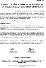 Continúa la tensión de sindicalistas del subte con el gobierno porteño
