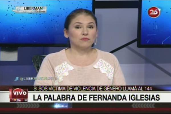 Fernanda Iglesias y la denuncia a su marido
