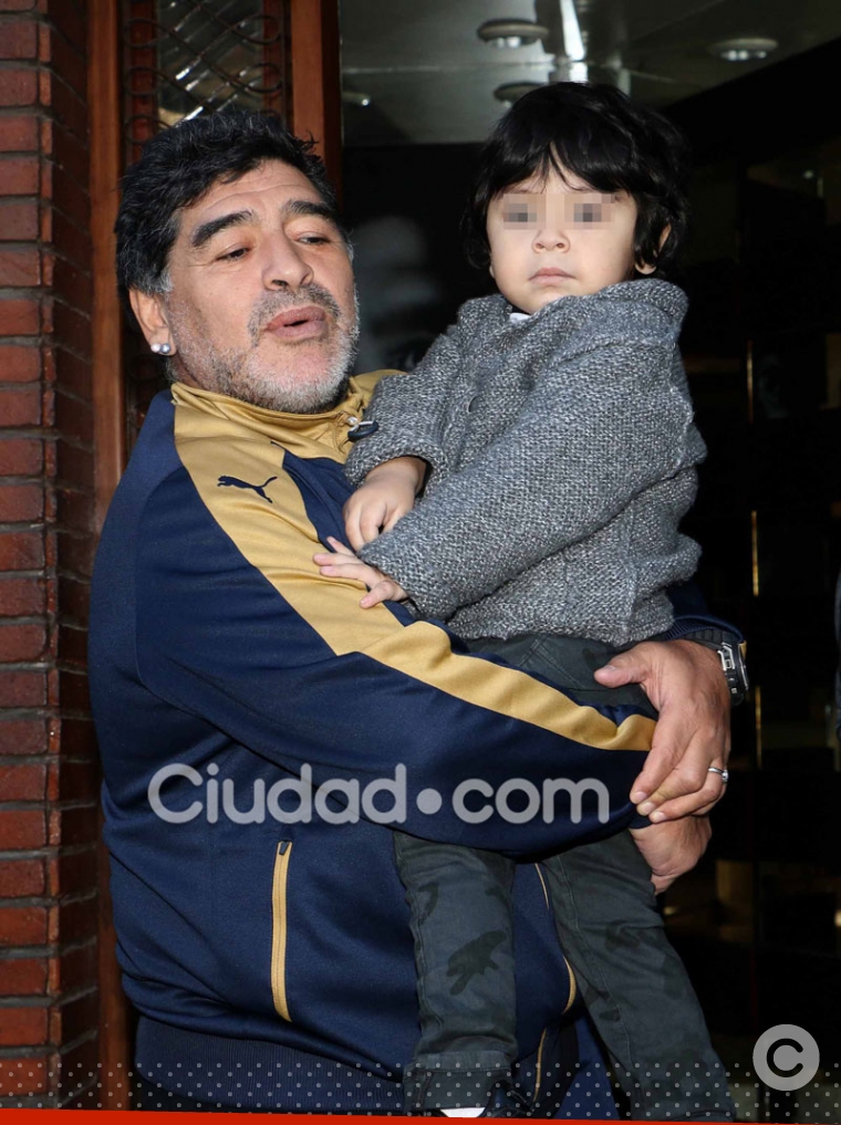 Maradona se reencontró con Dieguito Fernando