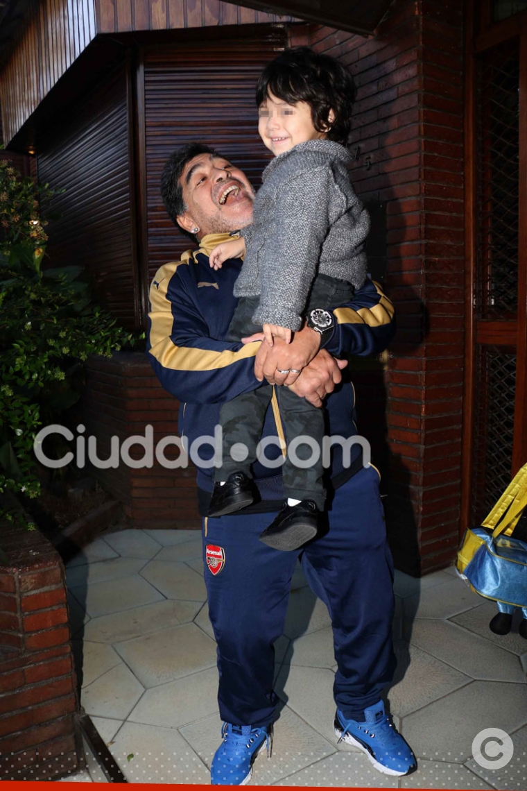 Maradona se reencontró con Dieguito Fernando