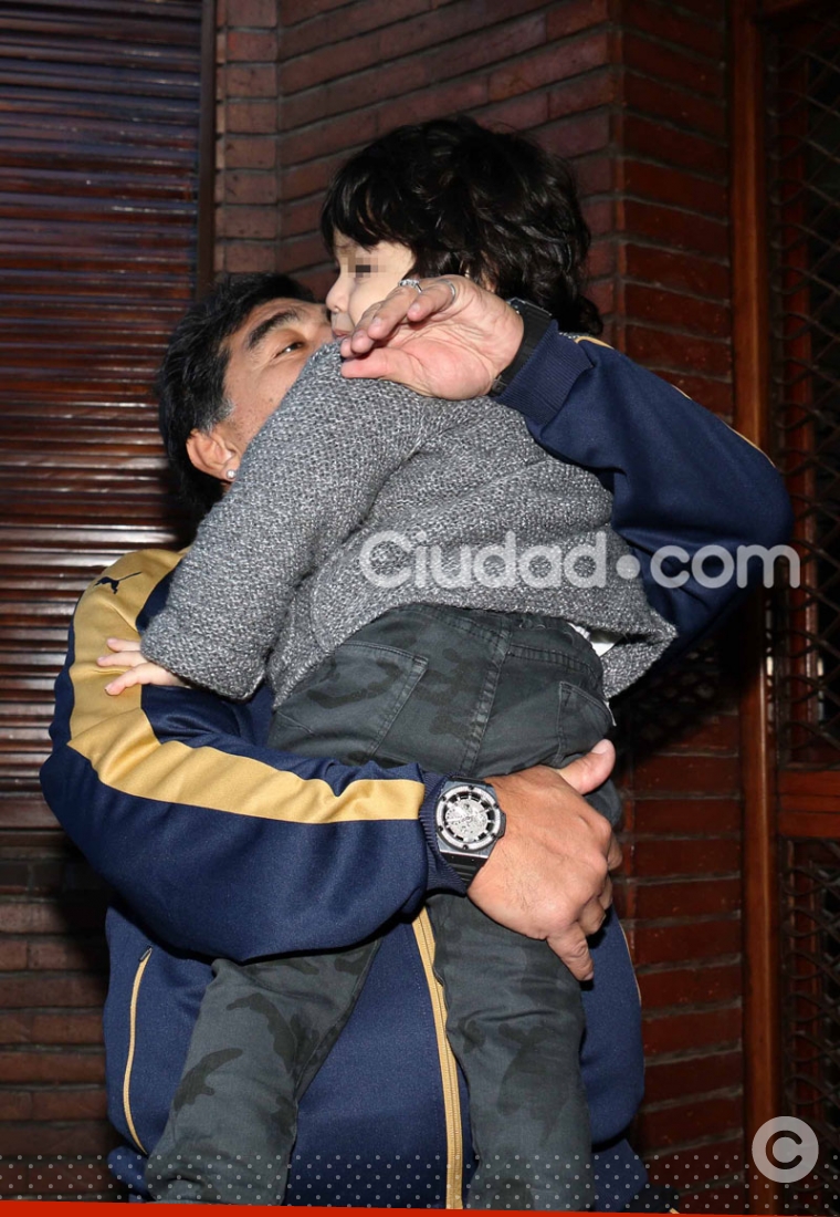 Maradona se reencontró con Dieguito Fernando