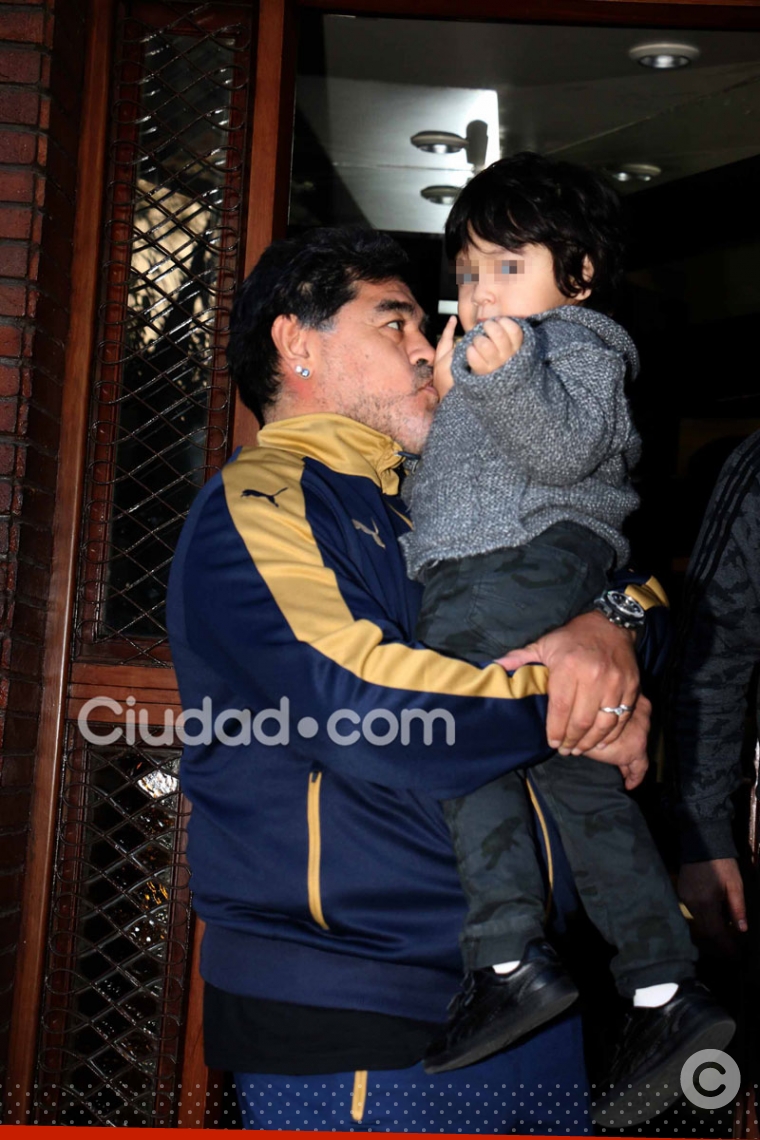 Maradona se reencontró con Dieguito Fernando
